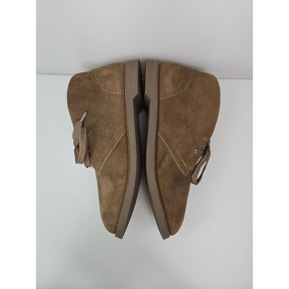 J. Crew Crewcuts K7 Macalister Suede Lace-Up Boys Boots Big Kids Sz 7 Brown Tan - Picture 11 of 12